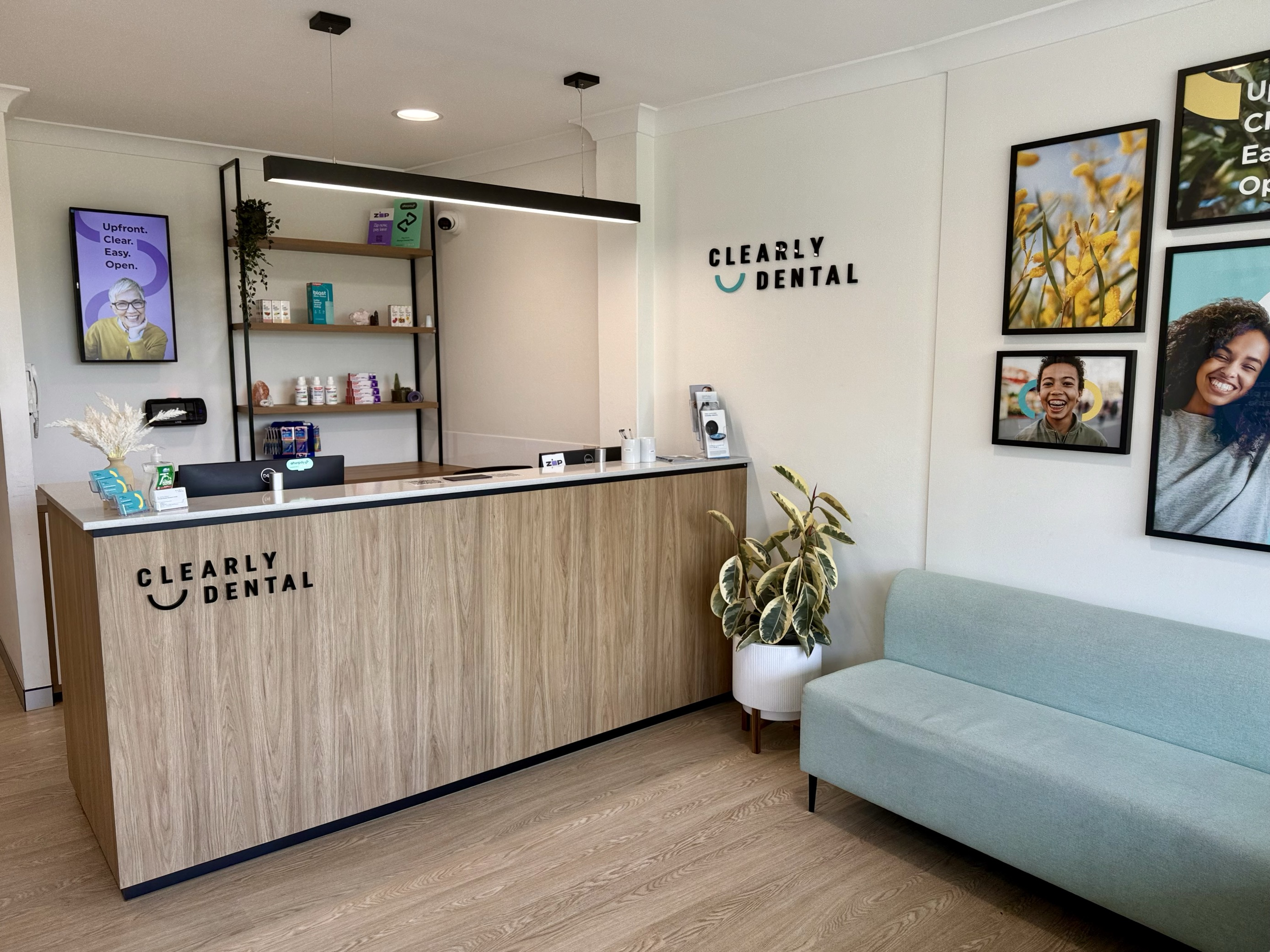Clearly Dental Riverwood reception area